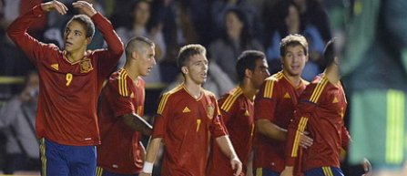 Spania, 5-0 cu Danemarca in prima mansa a barajului Euro 2013 de tineret